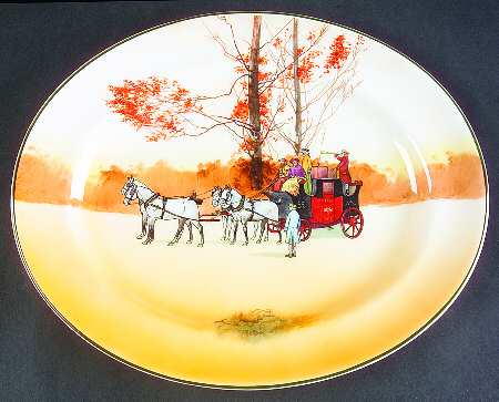 Coaching Days (Smooth, Bone) 10" Oval Serving Platter