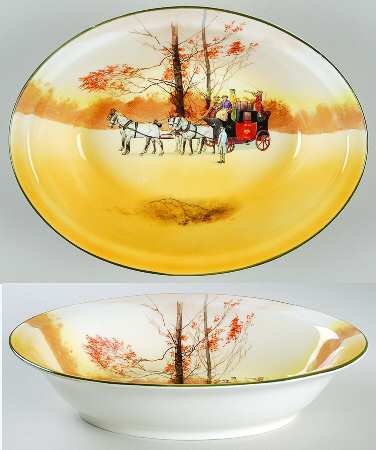 Coaching Days (Smooth, Bone) 11" Oval Vegetable Bowl