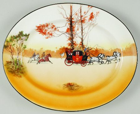 Coaching Days (Smooth, Bone) 12" Oval Serving Platter