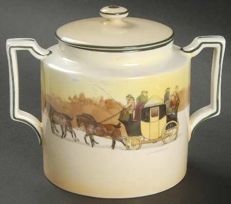 Coaching Days (Smooth, Bone) Sugar Bowl & Lid