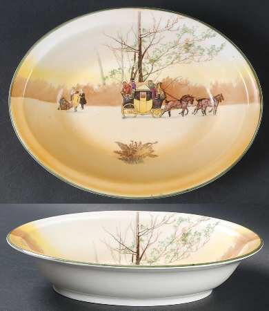 Coaching Days (Smooth, Bone) 9" Oval Vegetable Bowl