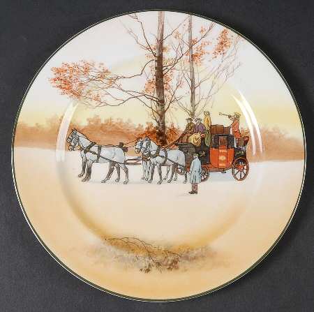 Coaching Days (Smooth, Bone) Luncheon Plate