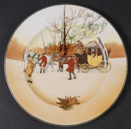 Coaching Days (Smooth, Bone) Luncheon Plate