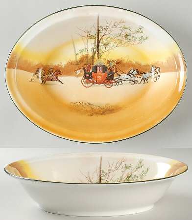 Coaching Days (Smooth, Bone) 11" Oval Vegetable Bowl