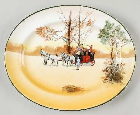 Coaching Days (Smooth, Bone) 12" Oval Serving Platter