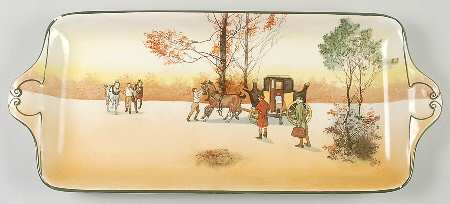 Coaching Days (Smooth, Bone) 17" Sandwich Tray