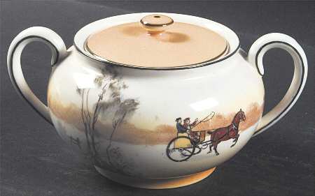 Coaching Days (Smooth, Bone) Sugar Bowl & Lid