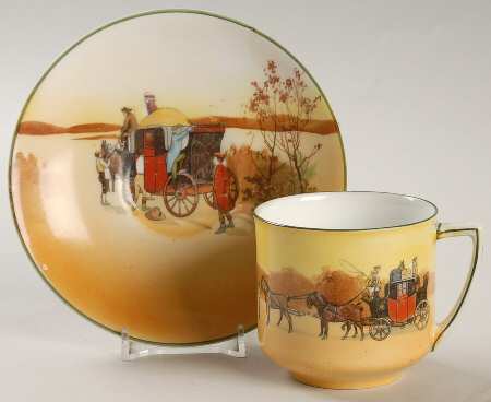 Coaching Days (Smooth, Bone) Flat Cup & Saucer Set