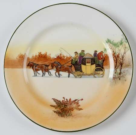 Coaching Days (Smooth, Bone) Dessert/Pie Plate