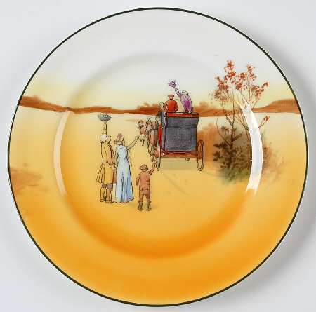 Coaching Days (Smooth, Bone) Dessert/Pie Plate