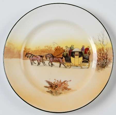Coaching Days (Smooth, Bone) Dessert/Pie Plate