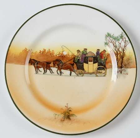 Coaching Days (Smooth, Bone) Dessert/Pie Plate