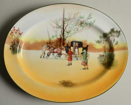 Coaching Days (Smooth, Bone) 12" Oval Serving Platter