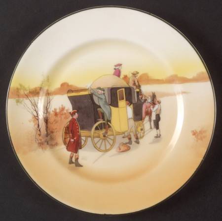 Coaching Days (Smooth, Bone) Dessert/Pie Plate