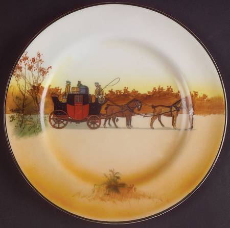 Coaching Days (Smooth, Bone) Dessert/Pie Plate