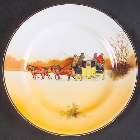 Coaching Days (Smooth, Bone) Dessert/Pie Plate