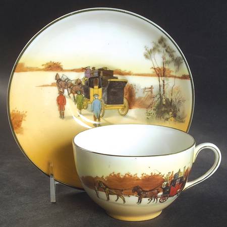 Coaching Days (Smooth, Bone) Flat Cup & Saucer Set