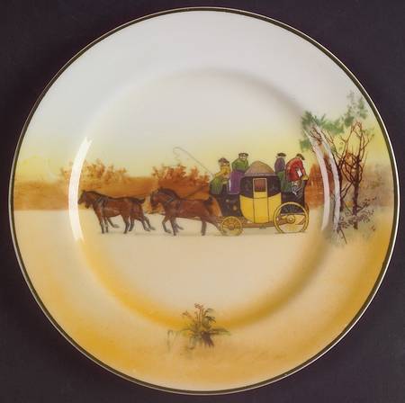 Coaching Days (Smooth, Bone) Dessert/Pie Plate