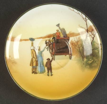 Coaching Days (Smooth, Bone) Saucer for Flat Cup