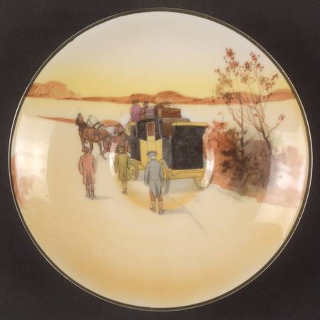 Coaching Days (Smooth, Bone) Saucer for Flat Cup