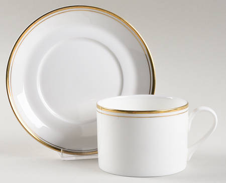 Concord Gold Flat Cup & Saucer Set