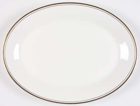 Concord Gold 13" Oval Serving Platter