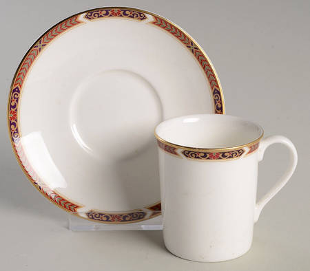 Connaught Flat Demitasse Cup & Saucer Set