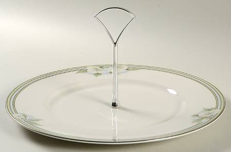 Contentment Round Serving Plate with Handle (DP)