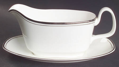 Concord Platinum (Concord Shape) Gravy Boat & Underplate