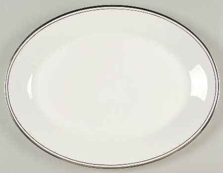 Concord Platinum (Concord Shape) 13" Oval Serving Platter by Royal Doulton