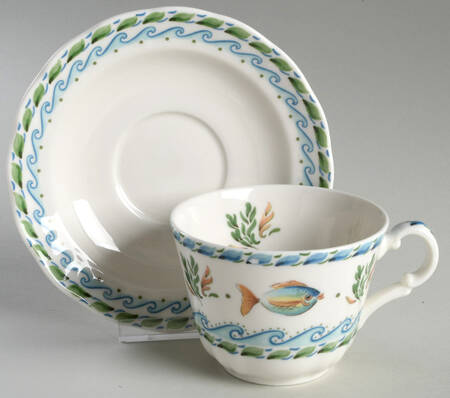 Coral Reef Breakfast Cup & Saucer Set
