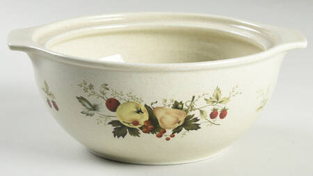 Cornwall (Rim, Double Green Trim) 1.5 Quart Round Casserole No Lid