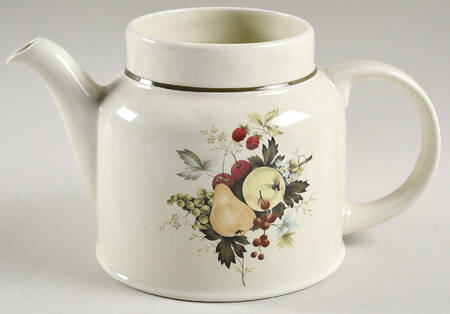 Cornwall (Rim, Double Green Trim) Teapot No Lid