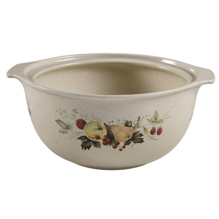 Cornwall (Rim, Double Green Trim) 2 Qt Round Covered Casserole No Lid