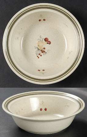 Cornwall (Rim, Double Green Trim) Rim Fruit/Dessert (Sauce) Bowl by Royal Doulton