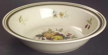 Cornwall (Rim, Double Green Trim) Rim Soup Bowl
