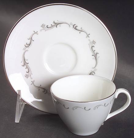 Coronet Flat Demitasse Cup & Saucer Set