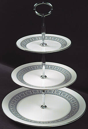 Counterpoint 13 7/8"-14 1/4" 3-Tiered Serving Tray(DP,SP,BB) HC