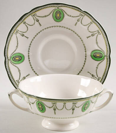 Countess Footed Cream Soup Bowl & Saucer Set