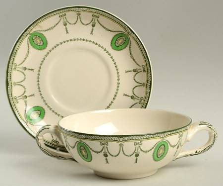 Countess Flat Cream Soup Bowl & Saucer Set