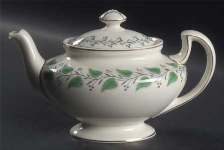 Coventry Green (Green Leaves) Teapot & Lid
