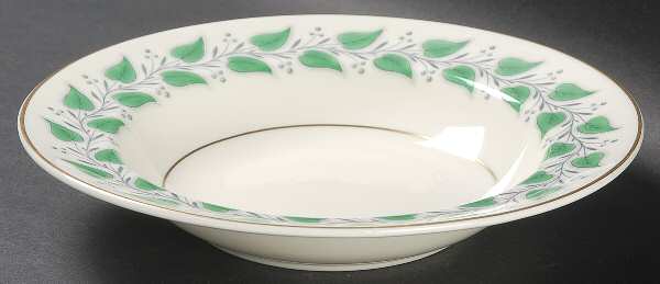 Coventry Green (Green Leaves) Rim Soup Bowl