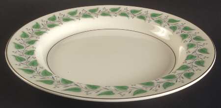 Coventry Green (Green Leaves) Deep Round Platter