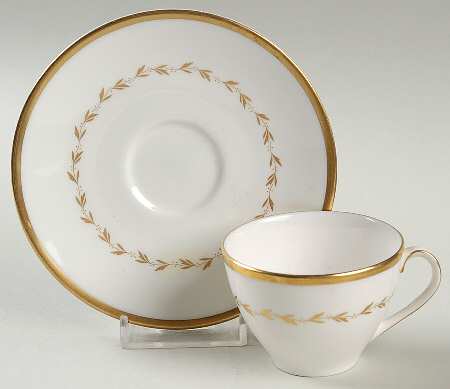 Covington Flat Demitasse Cup & Saucer Set