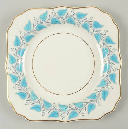 Coventry Blue Turquoise Square Salad Plate