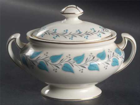 Coventry Blue Turquoise Sugar Bowl & Lid
