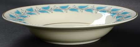 Coventry Blue Turquoise Rim Soup Bowl