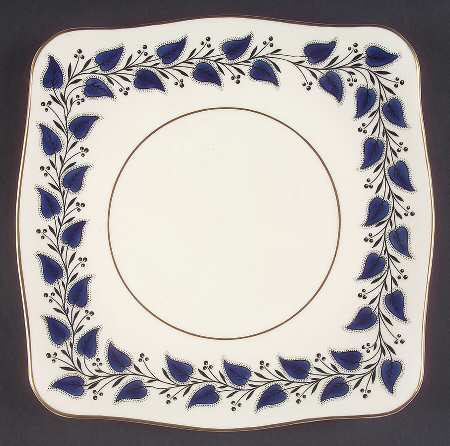 Coventry Navy Blue Square Cake Plate
