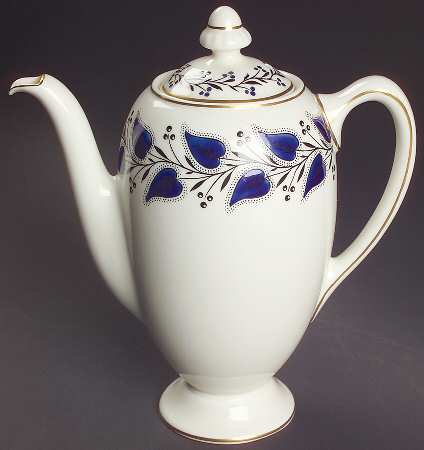 Coventry Navy Blue Coffee Pot & Lid