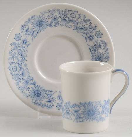 Cranbourne Flat Demitasse Cup & Saucer Set